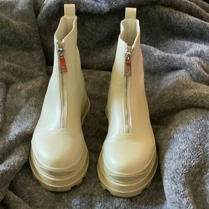 White Zara Boots